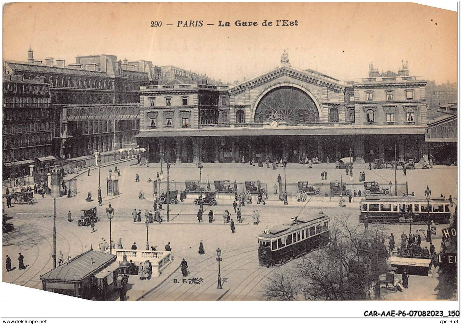 CAR-AAEP6-75-0580 - PARIS - La Gare De L'est - Tramways - Andere & Zonder Classificatie