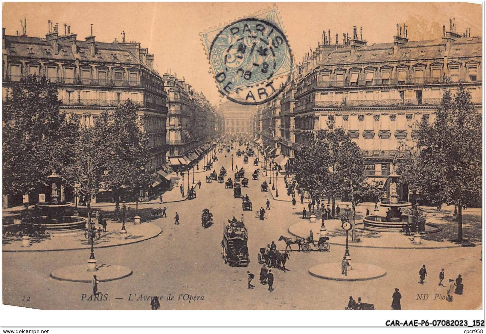 CAR-AAEP6-75-0581 - PARIS - L'avenue De L'opera - Parijs Bij Nacht