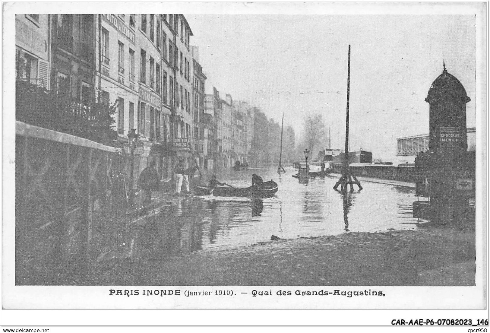 CAR-AAEP6-75-0578 - PARIS INONDE - QUAI DES GRANDS-AUGUSTINS - Other & Unclassified