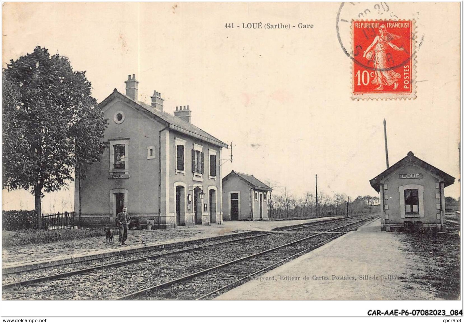 CAR-AAEP6-72-0547 - LOUE - Gare - Carte Vendue En L'etat - Loue