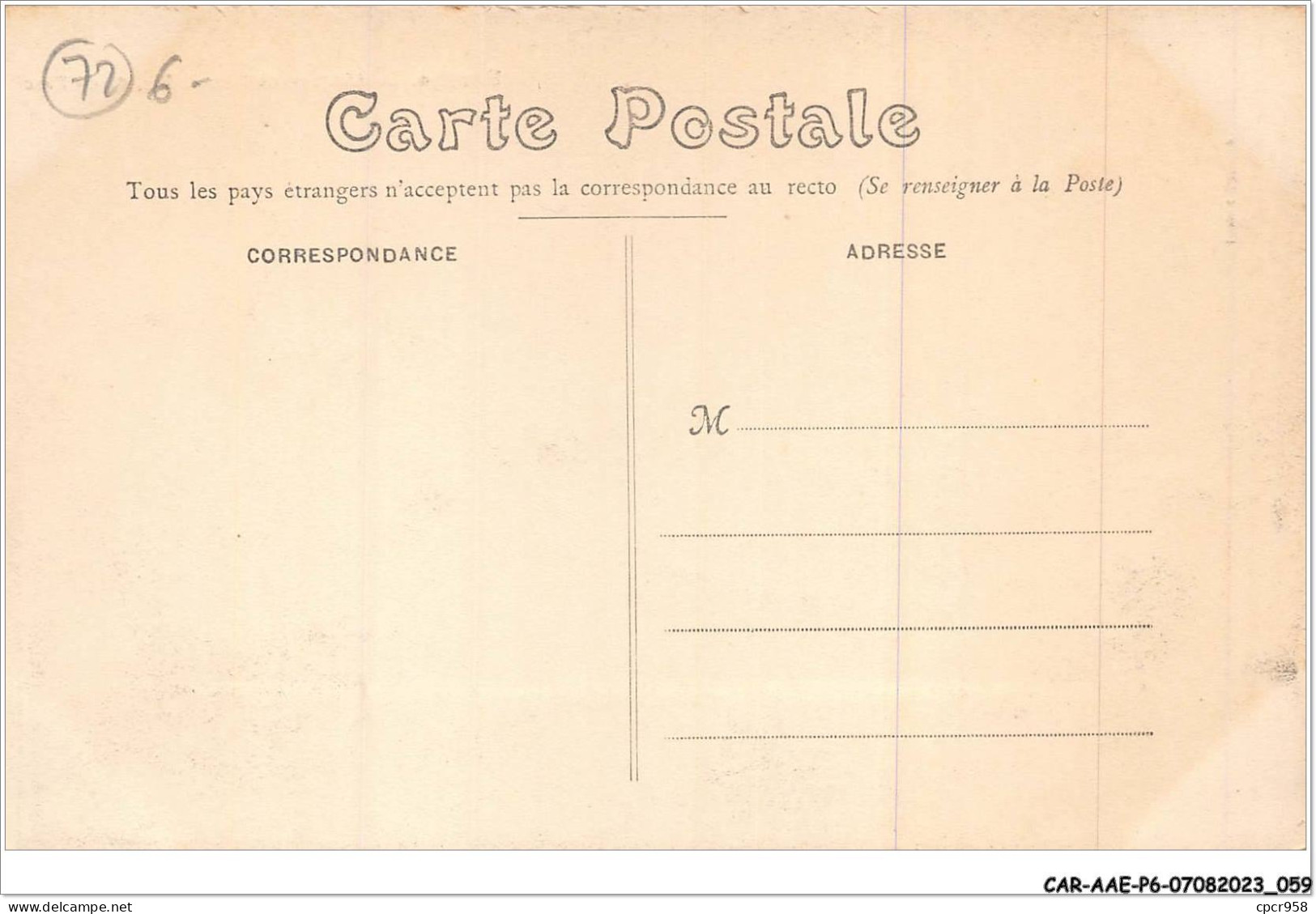 CAR-AAEP6-72-0534 - SARTHE - Chateau De BONNETABLE - Vu Du Parc - Other & Unclassified