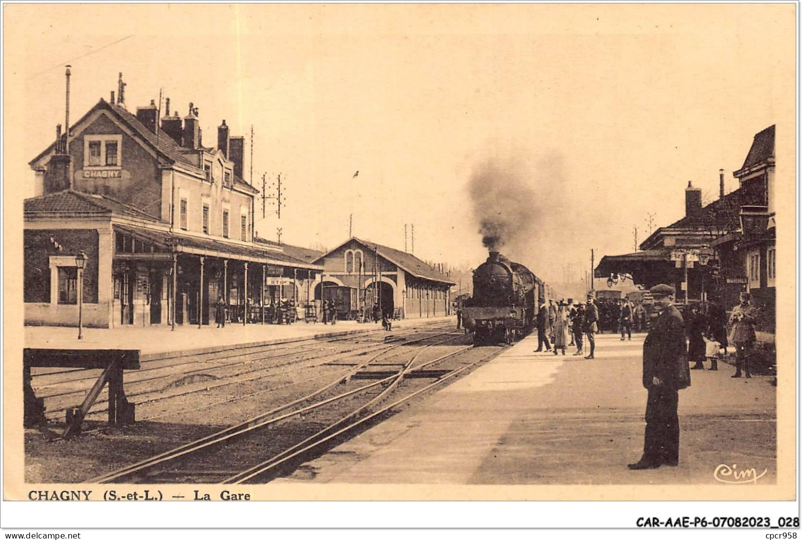 CAR-AAEP6-71-0519 - CHAGNY - La Gare - Train - Chagny