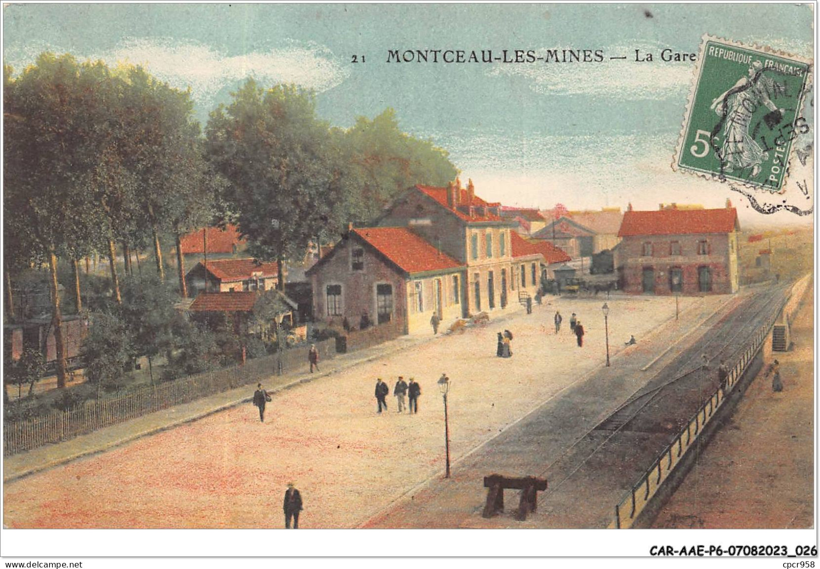 CAR-AAEP6-71-0518 - MONTCEAU-LES-MINES - La Gare - Montceau Les Mines