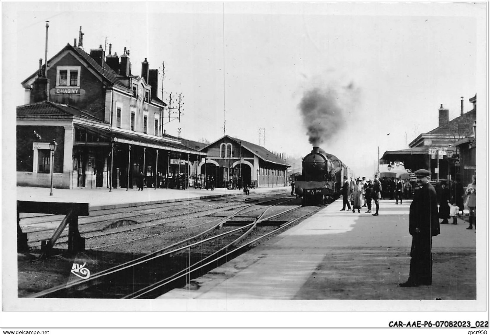 CAR-AAEP6-71-0516 - CHAGNY - La Gare - Train - Chagny