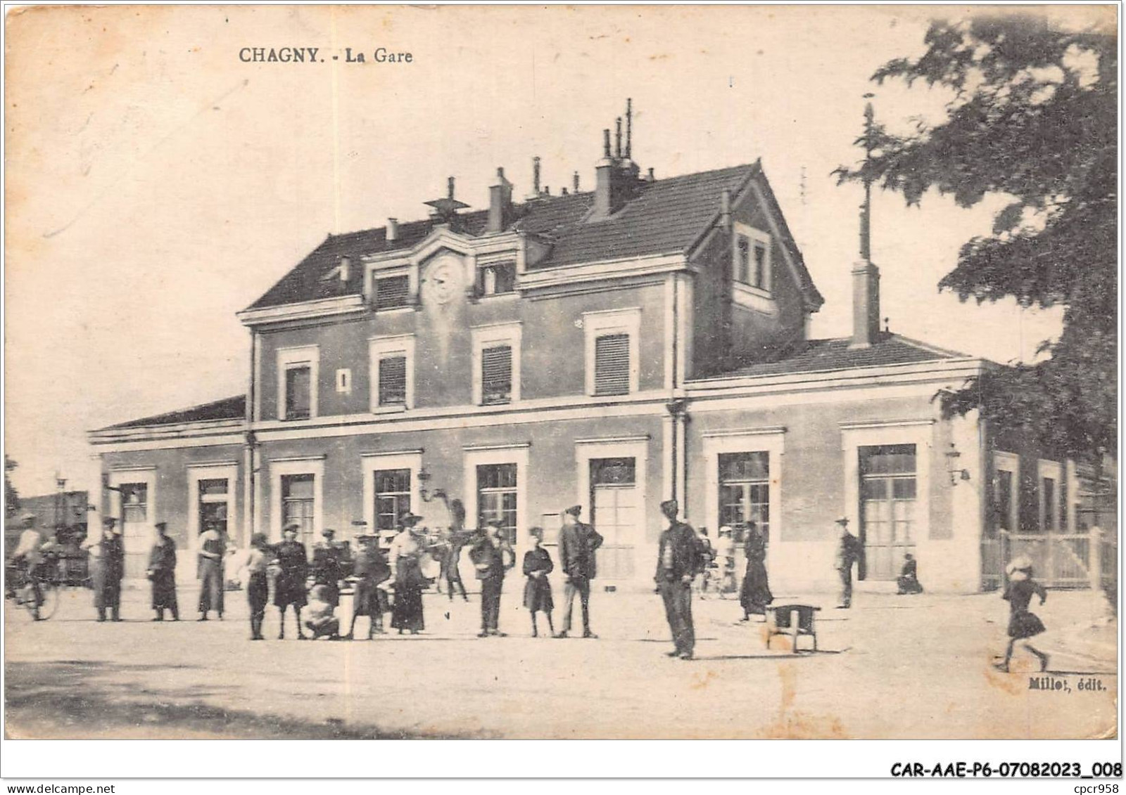 CAR-AAEP6-71-0509 - CHAGNY - La Gare - Chagny