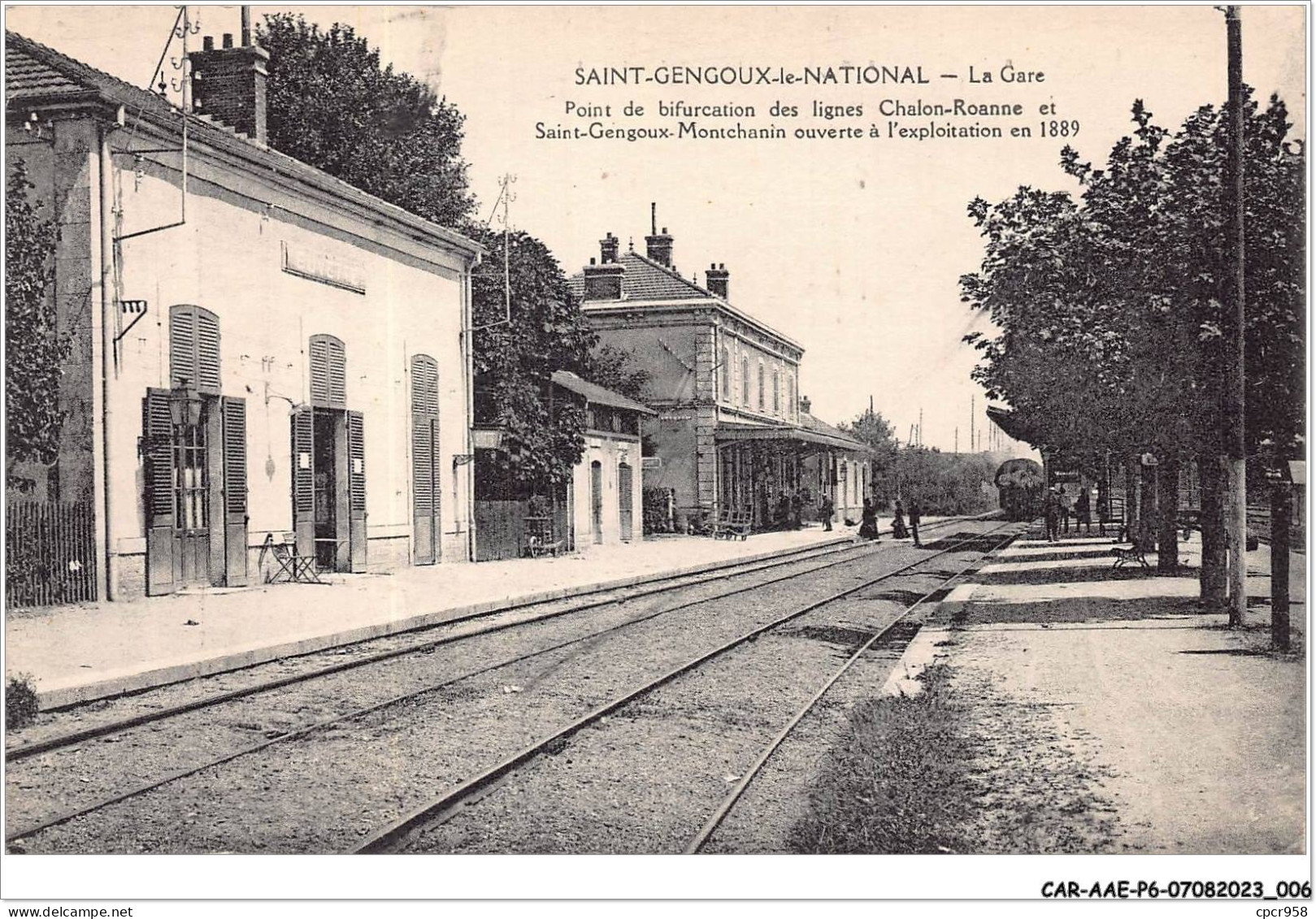 CAR-AAEP6-71-0508 - SAINT-GENOUX-LE-NATIONAL - La Gare - Autres & Non Classés