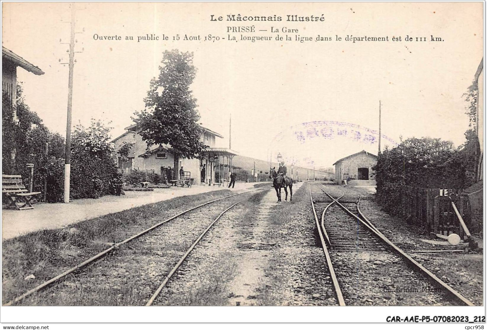 CAR-AAEP5-71-0504 - PRISSE  - La Gare - Autres & Non Classés