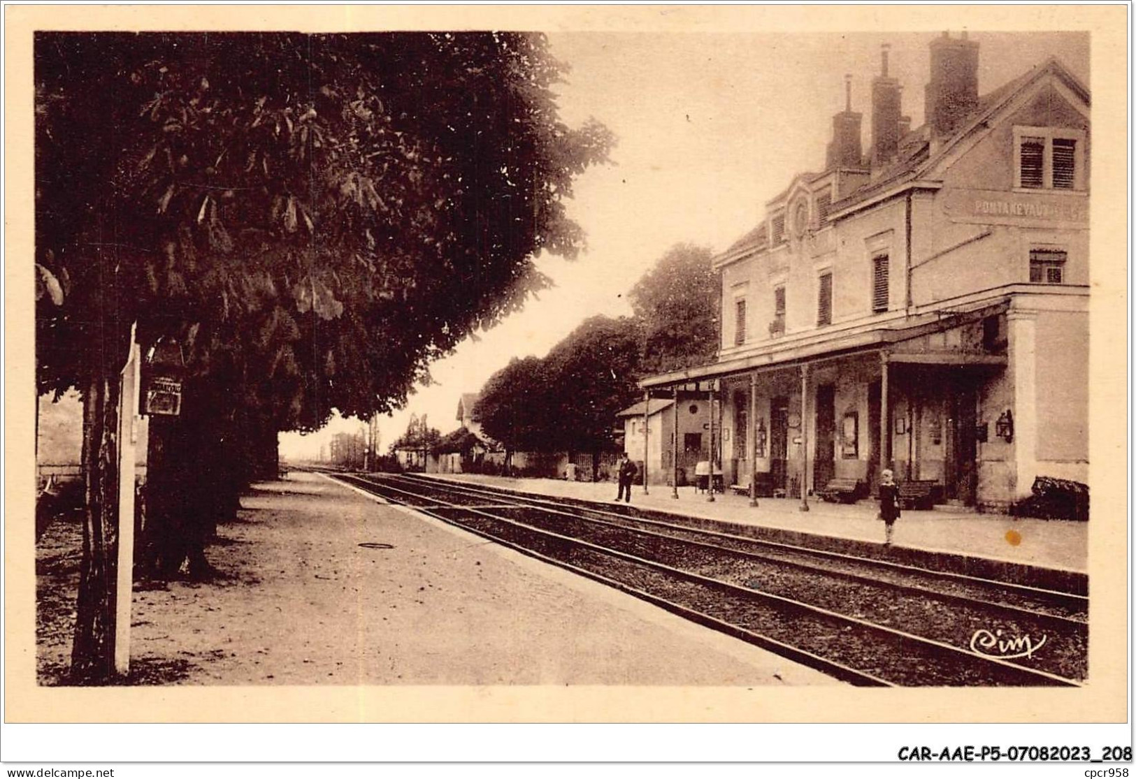 CAR-AAEP5-71-0502 - PONTANEVAUX-LA-CHAPELLE - La Gare - Sonstige & Ohne Zuordnung