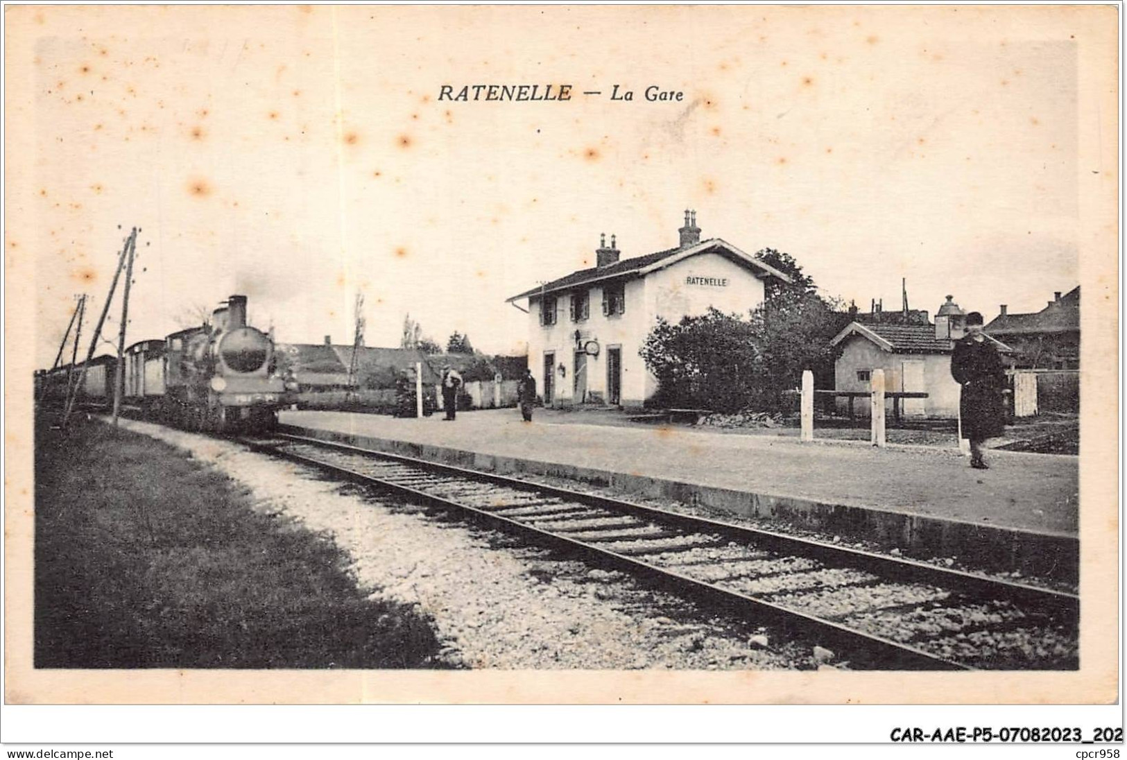 CAR-AAEP5-71-0499 - RATENELLE - La Gare - Train - Autres & Non Classés