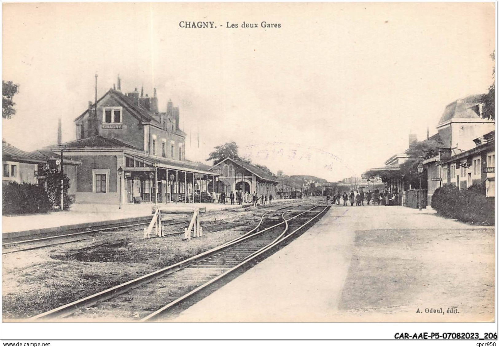 CAR-AAEP5-71-0501 - CHAGNY - Les Deux Gares - Chagny