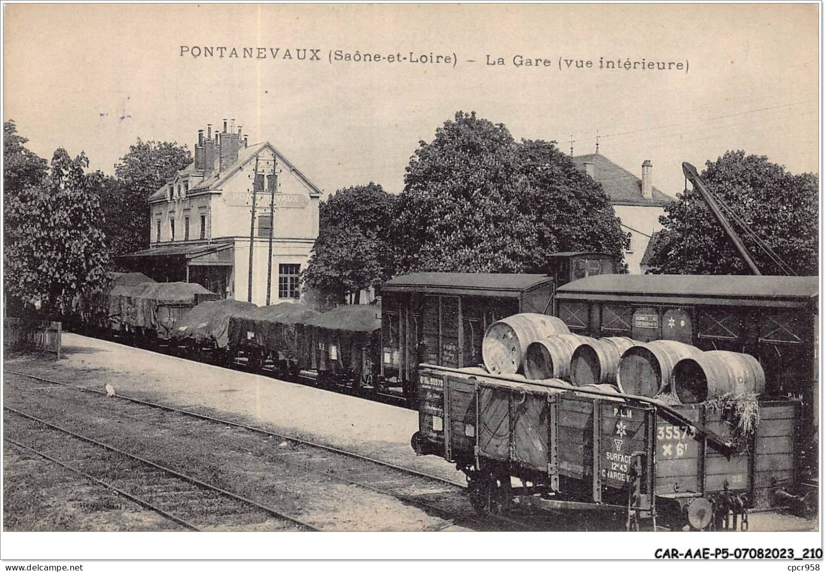 CAR-AAEP5-71-0503 - PONTANEVAUX  - La Gare - Train - Sonstige & Ohne Zuordnung