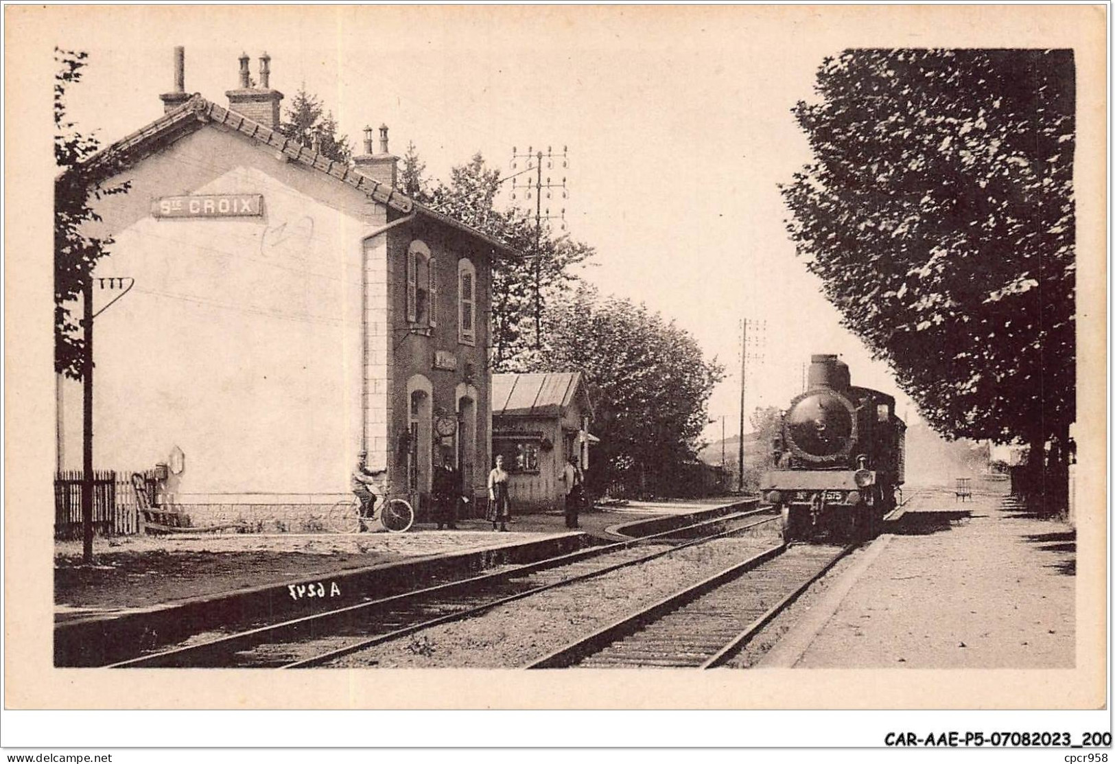 CAR-AAEP5-71-0498 - SAINTE-CROIX - La Gare - Train - Autres & Non Classés