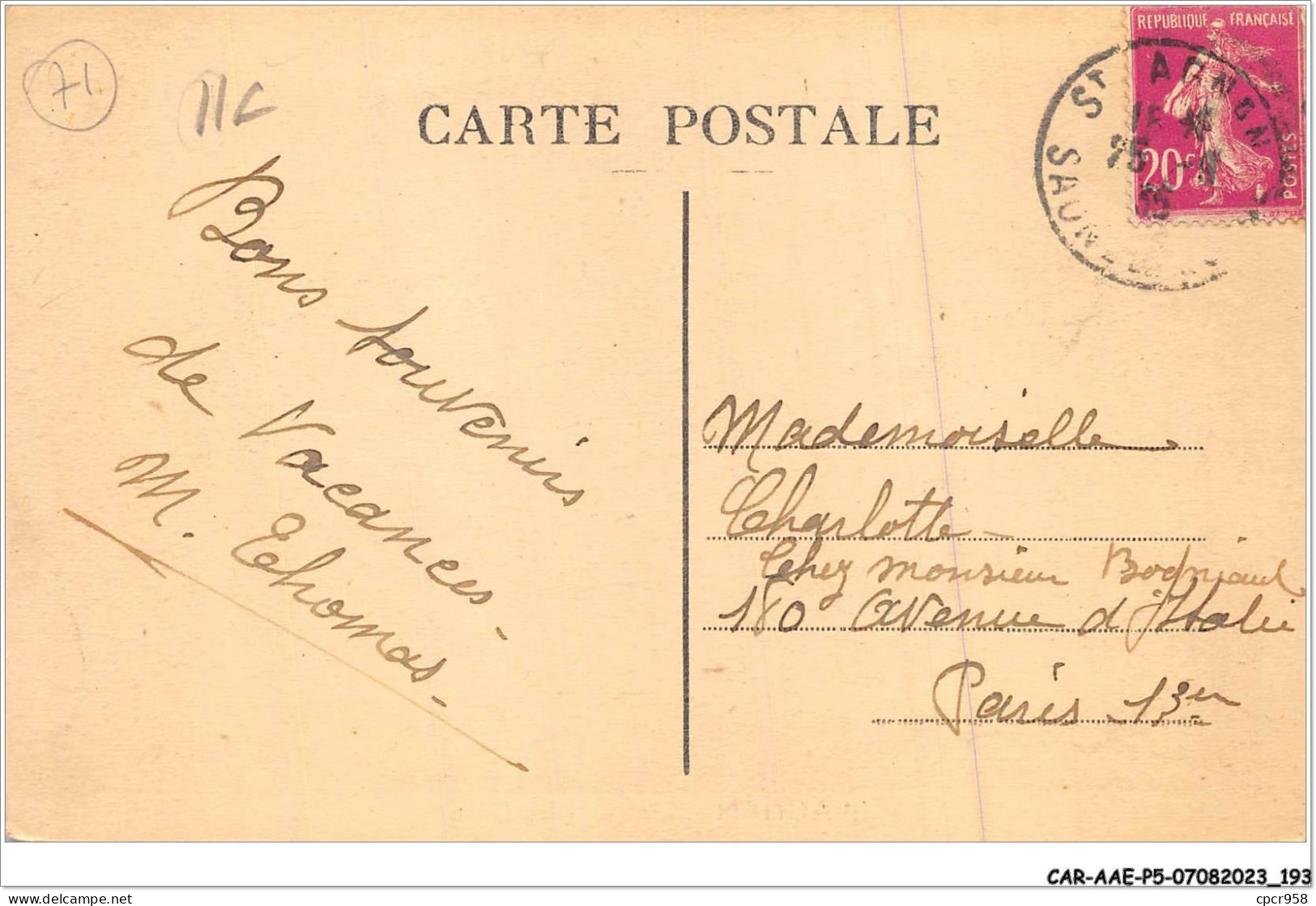 CAR-AAEP5-71-0494 - ST-AGNAN - La Gare - Autres & Non Classés