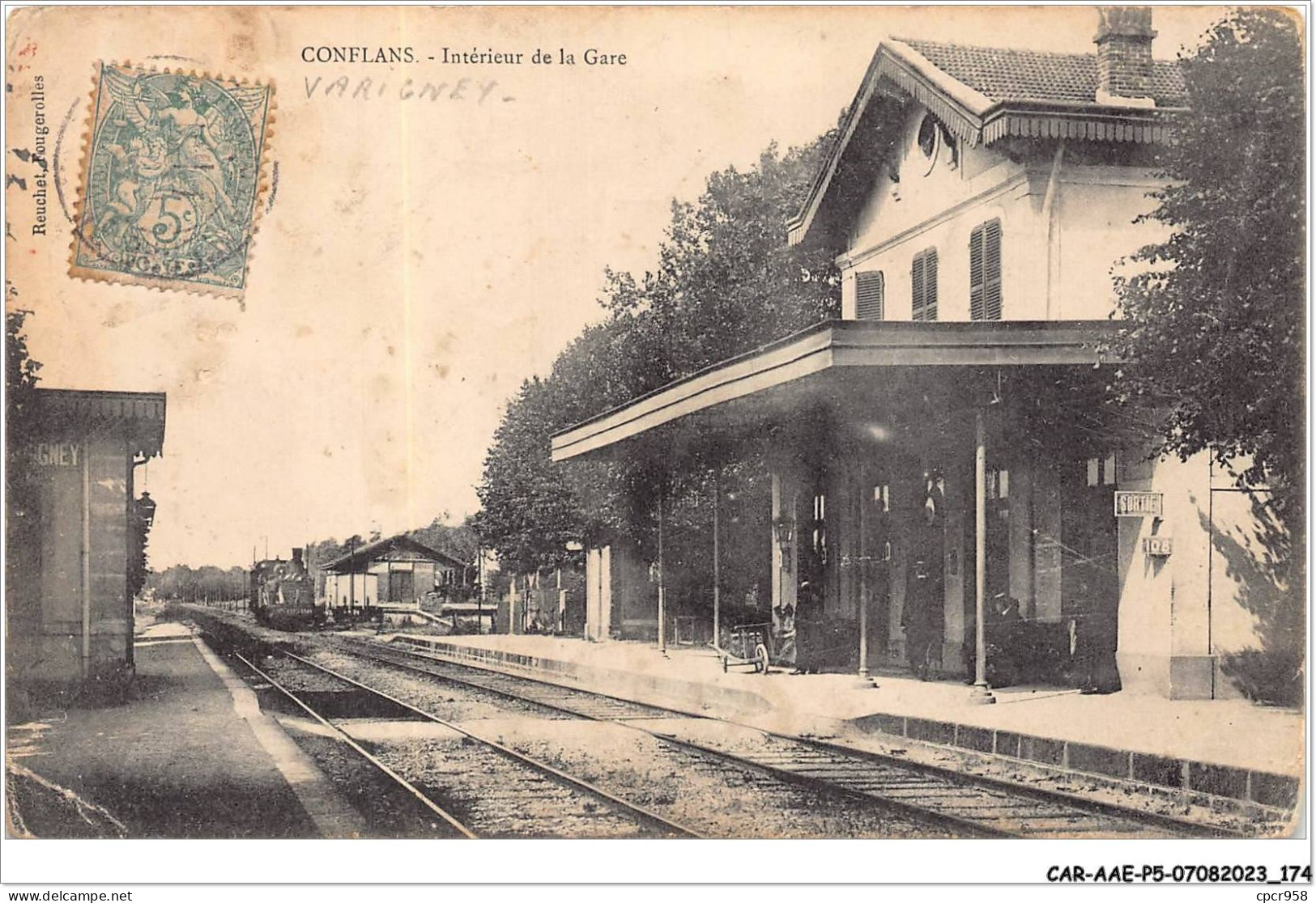 CAR-AAEP5-70-0485 - CONFLANS - Interieur De La Gare - Train - Autres & Non Classés