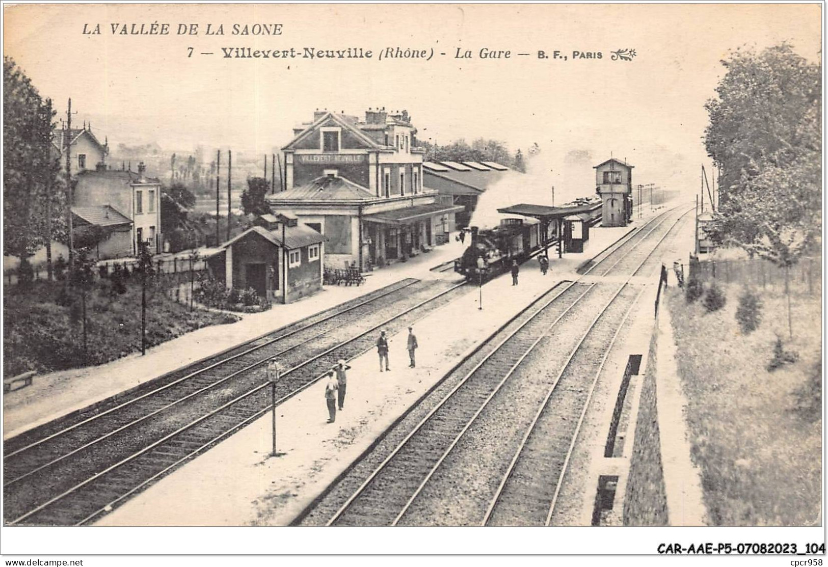 CAR-AAEP5-69-0450 - VILLEVERT-NEUVILLE - La Gare - Train - Altri & Non Classificati