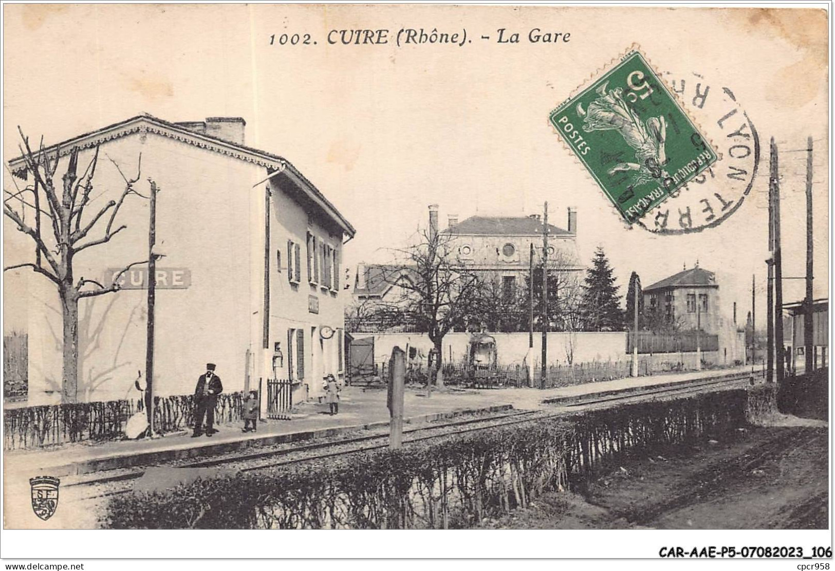 CAR-AAEP5-69-0451 - CUIRE - La Gare - Altri & Non Classificati