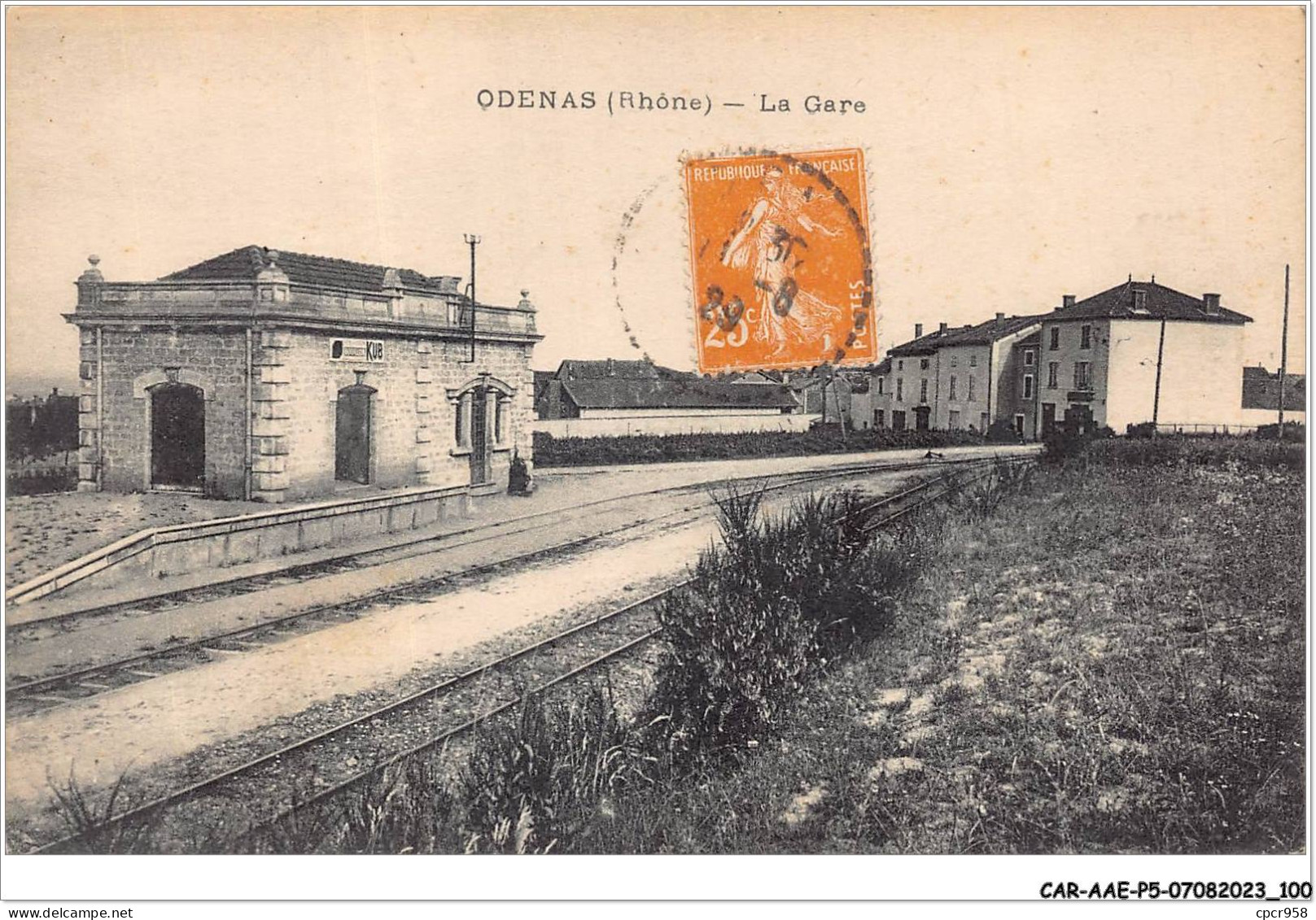 CAR-AAEP5-69-0448 - ODENAS - La Gare - Altri & Non Classificati