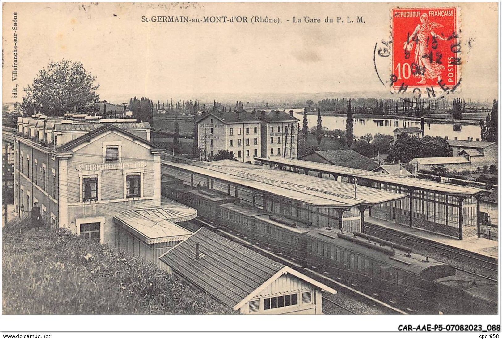 CAR-AAEP5-69-0442 - ST-GERMAIN-AU-MONT-D'OR - La Gare Du PLM - Train - Sonstige & Ohne Zuordnung