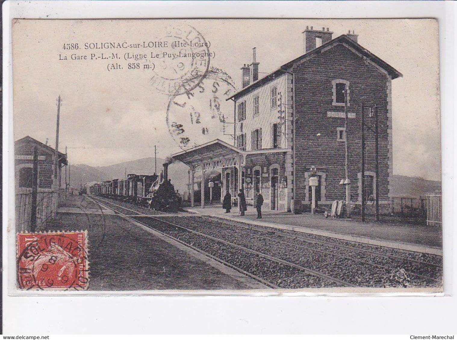 SOLIGNAC-sur-LOIRE: La Gare P.L.M. - état - Solignac Sur Loire