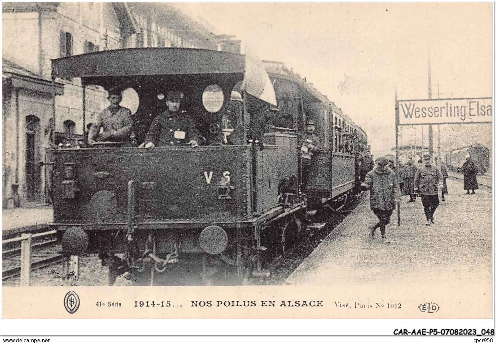 CAR-AAEP5-68-0422 - WESSERLING - NOS POILUS EN ALSACE  - Autres & Non Classés