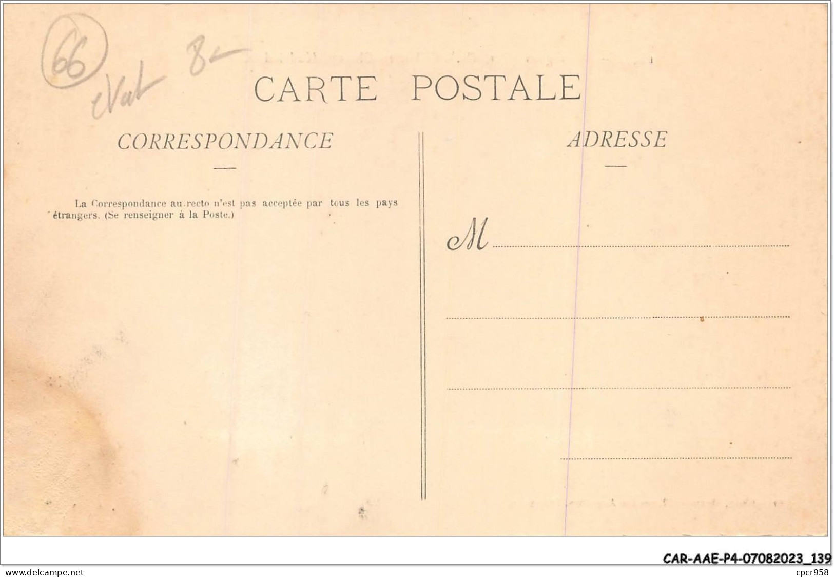 CAR-AAEP4-66-0370 - CASSAGNES - Ancien Chateau Feodal De Couchous - Carte Vendue En L'etat - Other & Unclassified