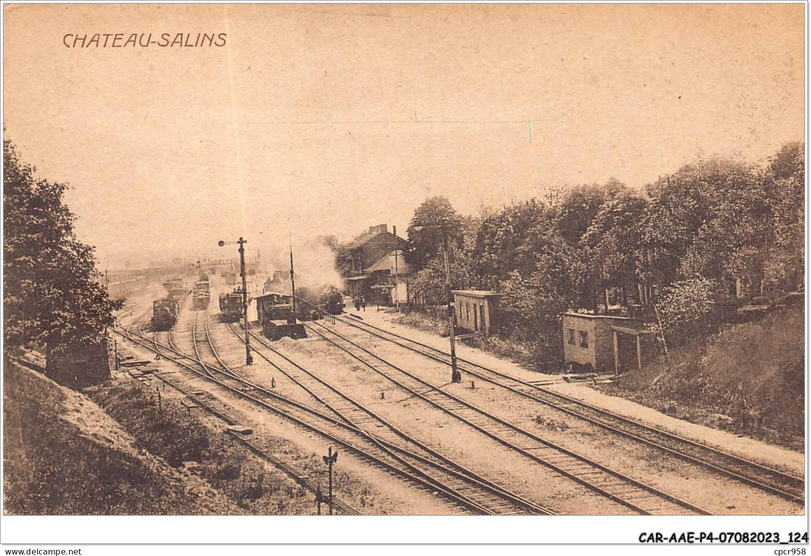 CAR-AAEP4-57-0363 - CHATEAU-SALINS - Trains - Chateau Salins