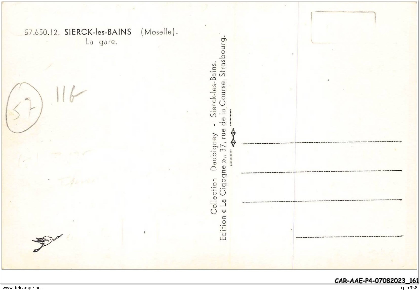 CAR-AAEP4-57-0381 - SIERCK-LES-BAINS - La Gare - Other & Unclassified