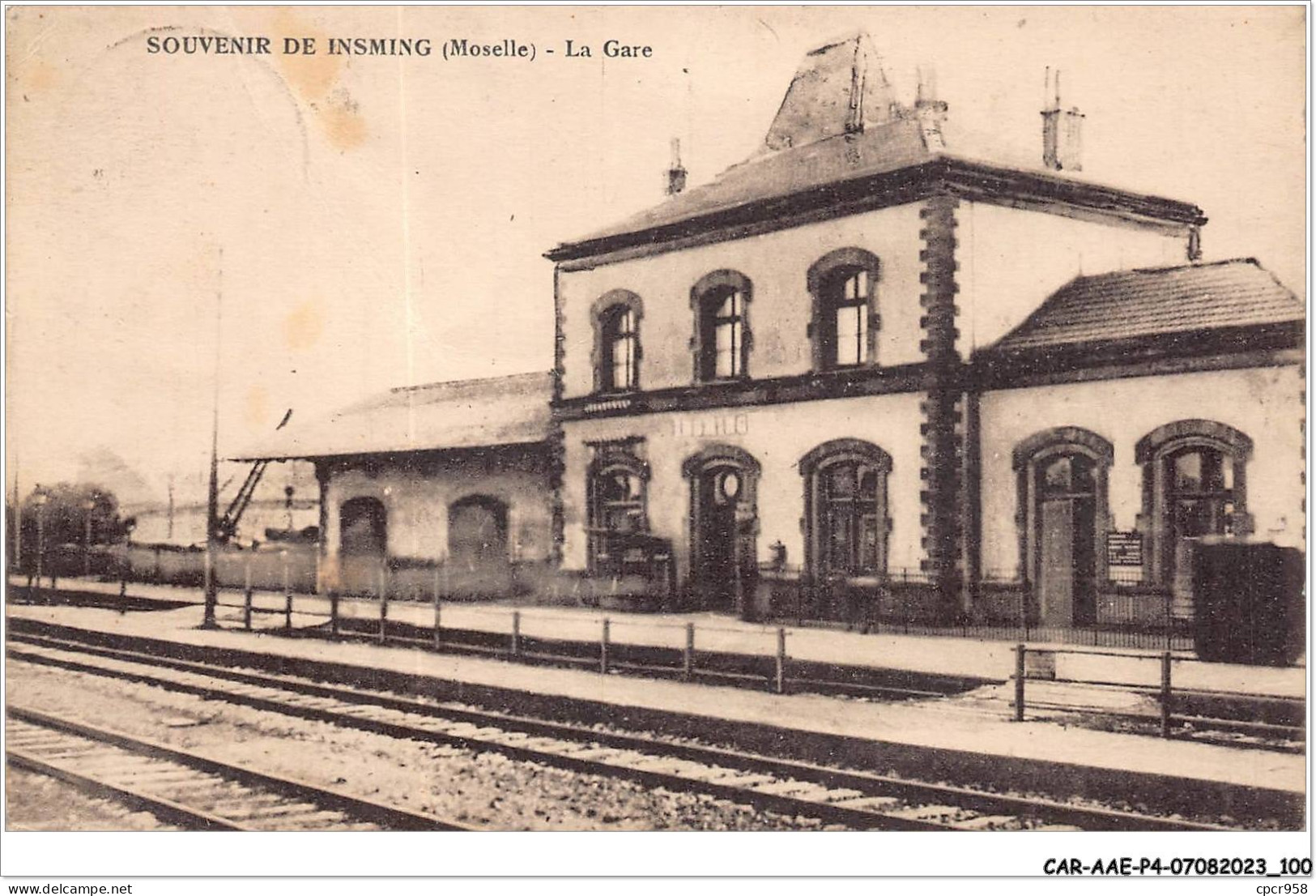 CAR-AAEP4-57-0351 - SOUVENIR DE ISMING - La Gare - Sonstige & Ohne Zuordnung