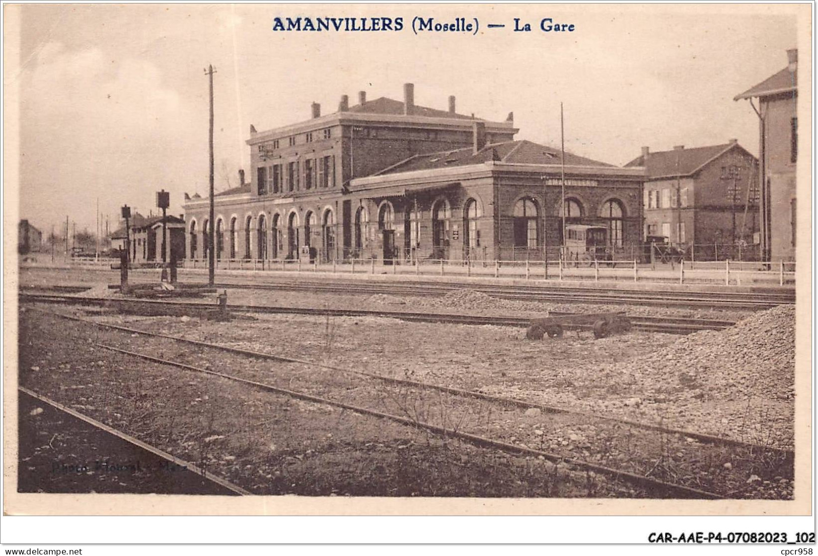 CAR-AAEP4-57-0352 - AMANVILLERS - La Gare - Sonstige & Ohne Zuordnung