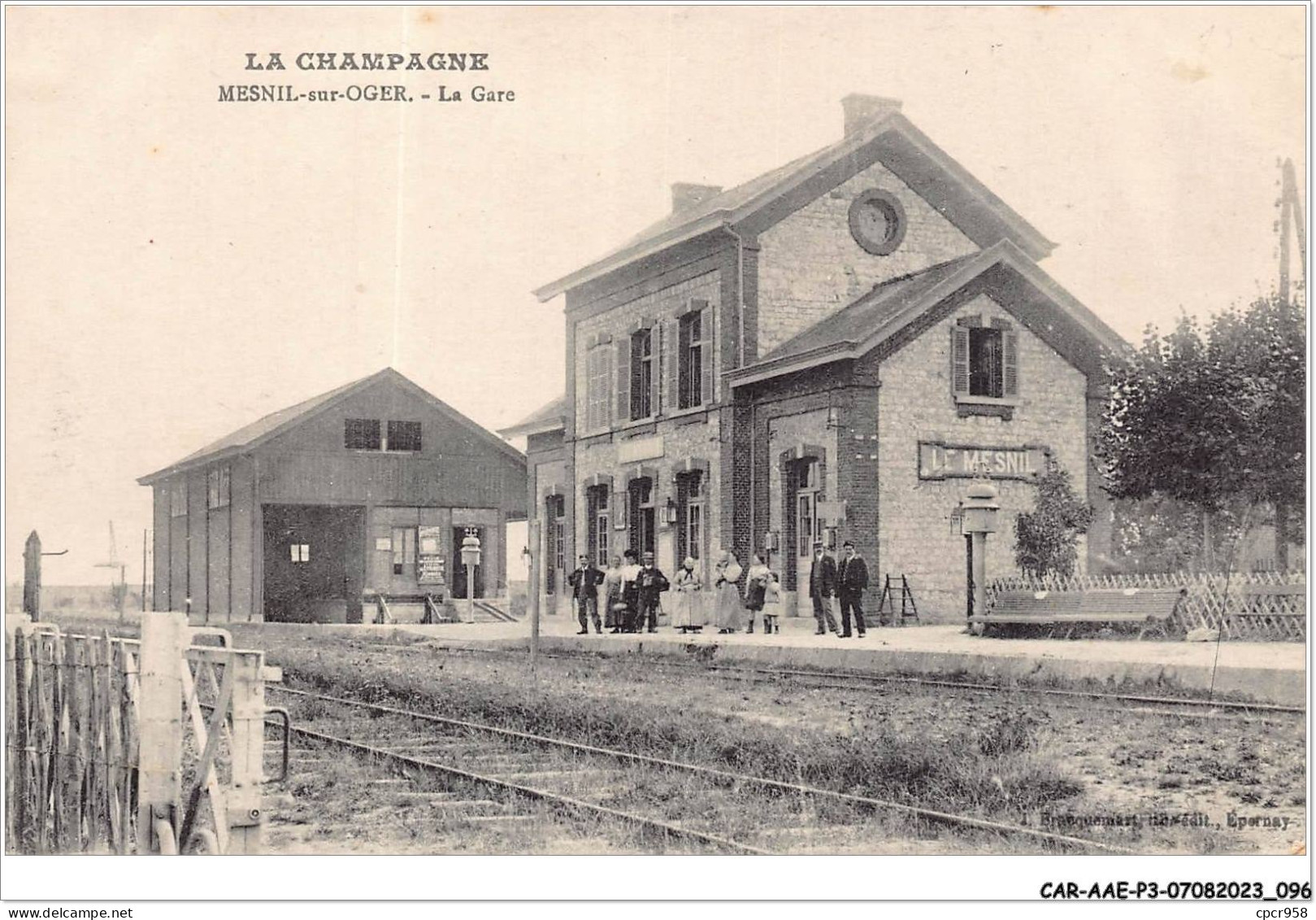 CAR-AAEP3-51-0251 - MESNIL-SUR-OGER - La Gare - Other & Unclassified