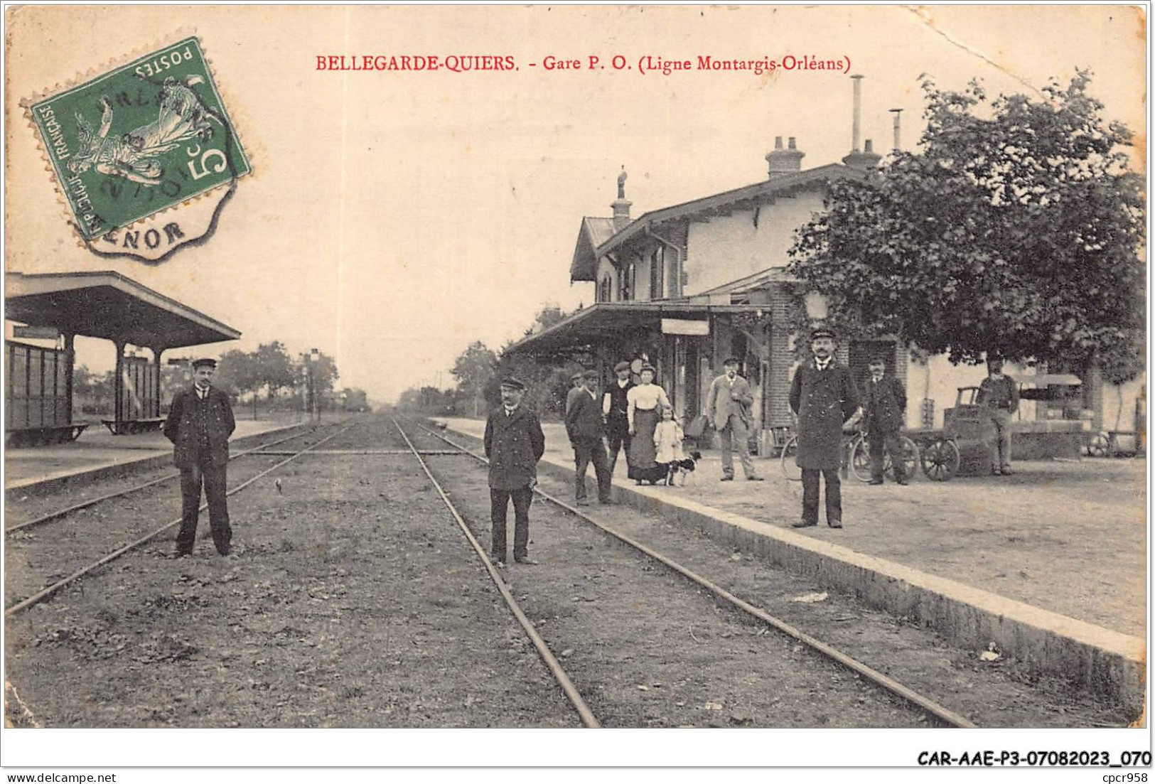 CAR-AAEP3-45-0238 - BELLEGARDE-QUIERS - La Gare - Autres & Non Classés