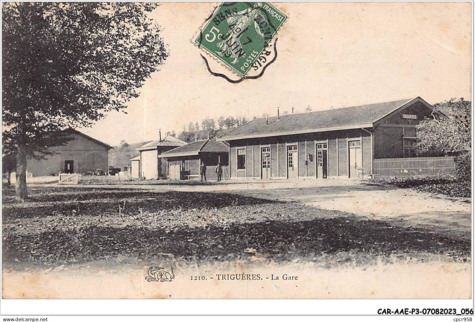 CAR-AAEP3-45-0231 - TRIGUERES - La Gare - Autres & Non Classés