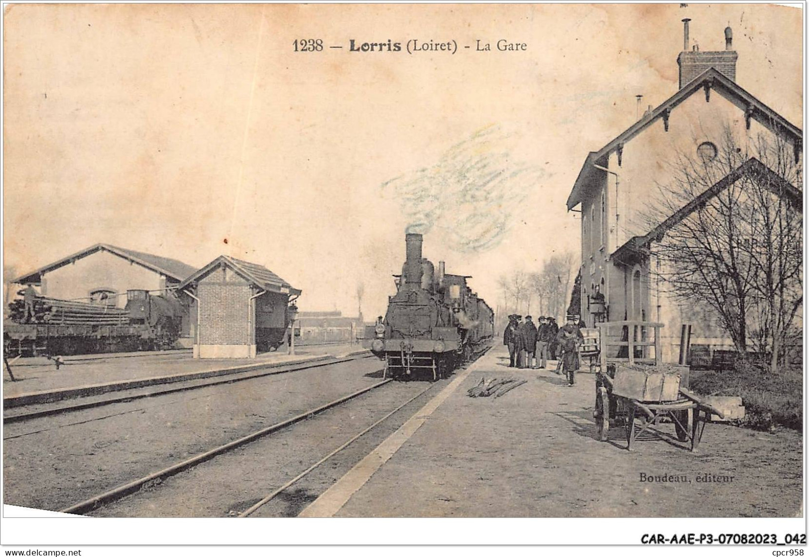 CAR-AAEP3-45-0224 - LORRIS - La Gare - Train - Autres & Non Classés