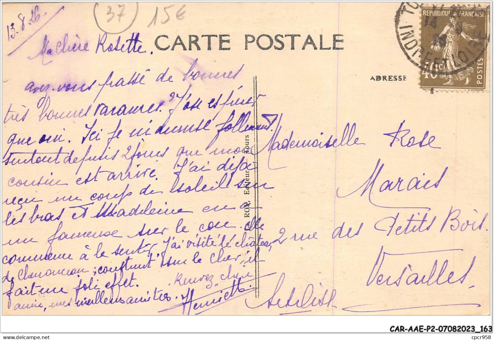 CAR-AAEP2-37-0189 - SAINT-AVERTIN - Pres Tours - La Rue De Rochepinard - Saint-Avertin