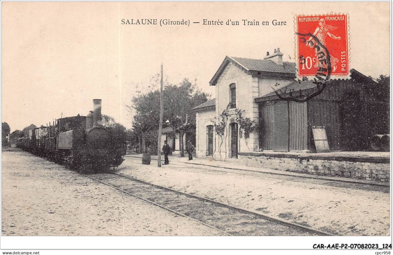 CAR-AAEP2-33-0170 - SALAUNE - Entrée D'un Train En Gare - Andere & Zonder Classificatie