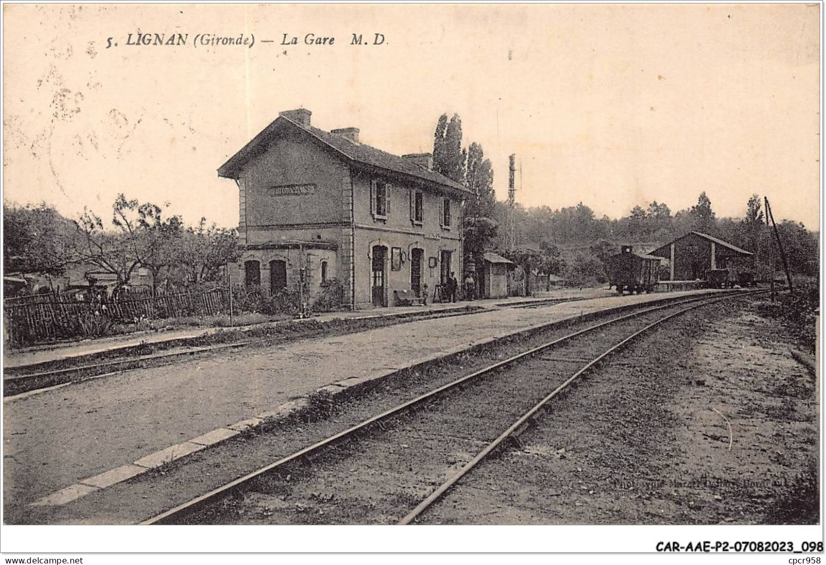 CAR-AAEP2-33-0157 - LIGNAN - La Gare - Andere & Zonder Classificatie