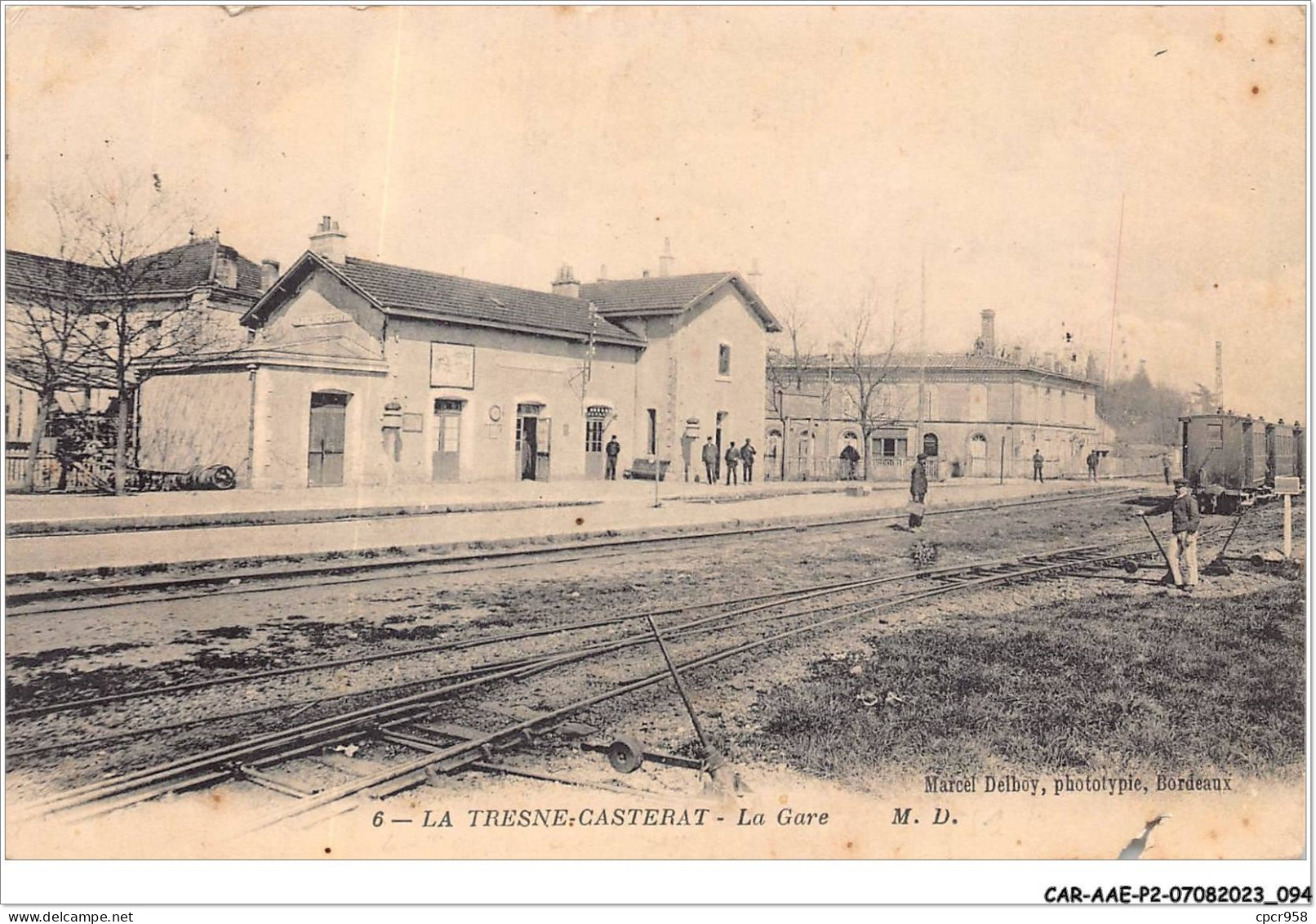 CAR-AAEP2-33-0155 - LA TRESNE-CASTERAT - La Gare - Carte Vendue En L'etat - Andere & Zonder Classificatie