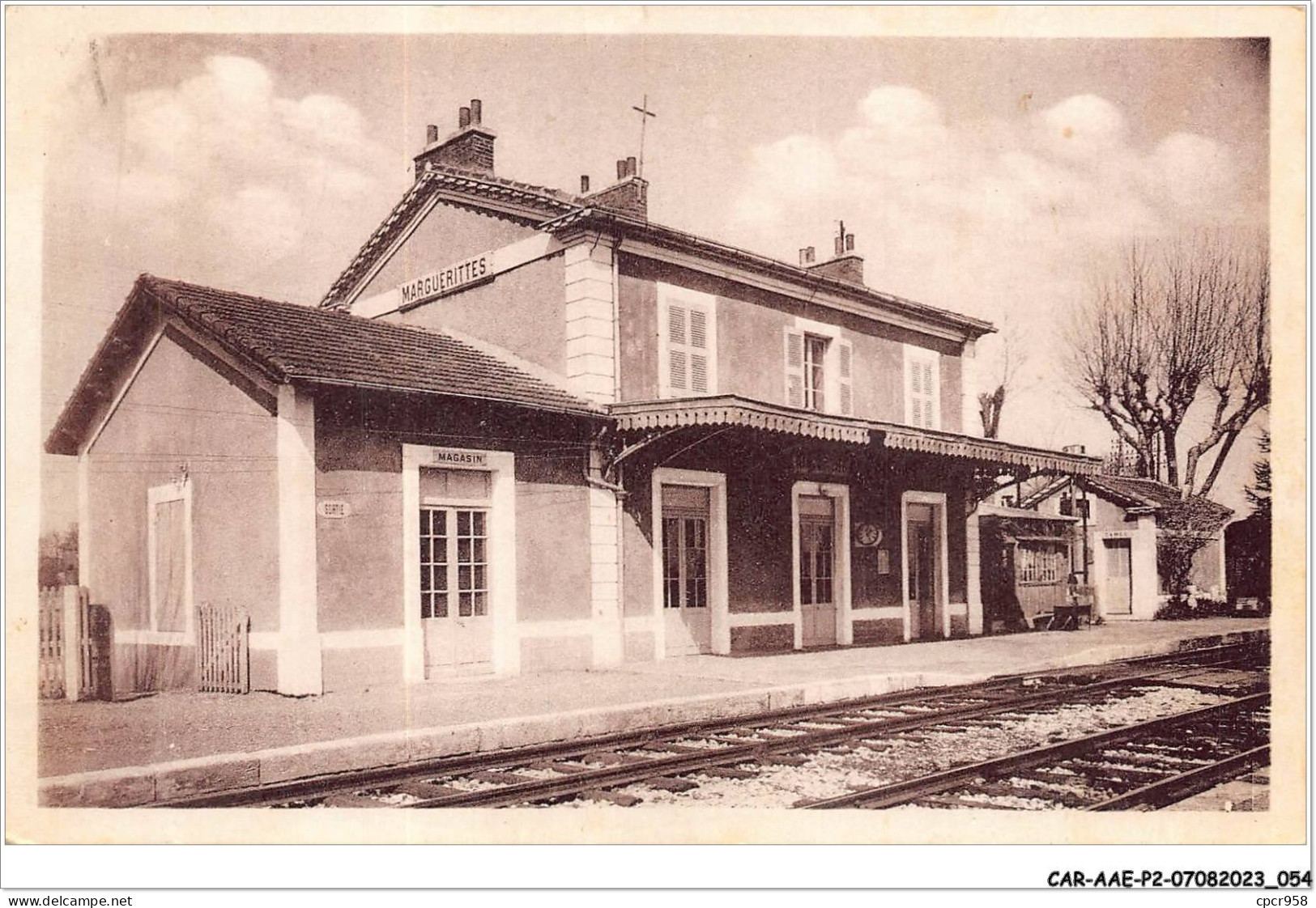 CAR-AAEP2-30-1140 - MARGUERITTES - La Gare - Autres & Non Classés