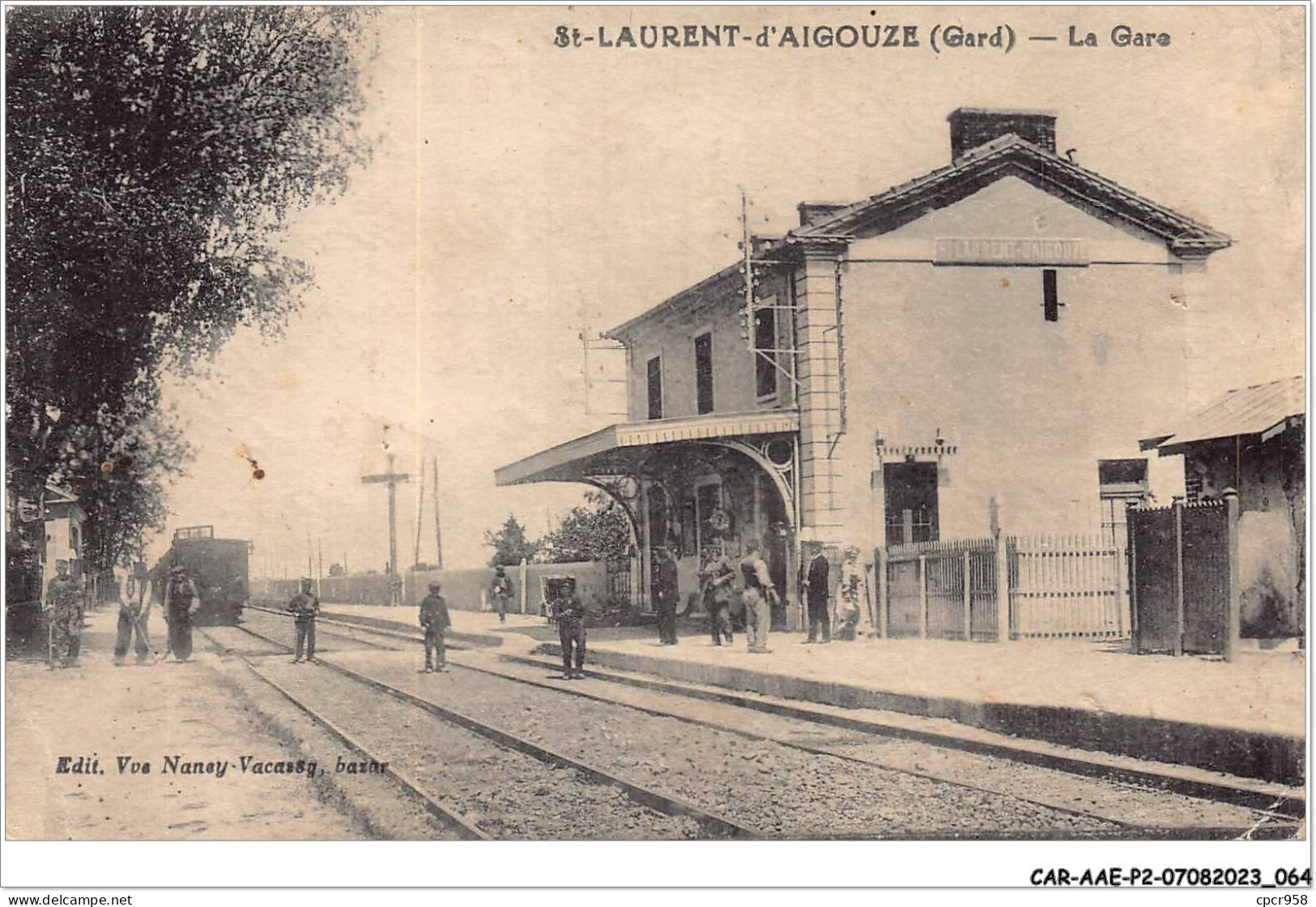 CAR-AAEP2-30-0140 - SAINT-LAURENT-D'AIGOUZE - La Gare - Autres & Non Classés