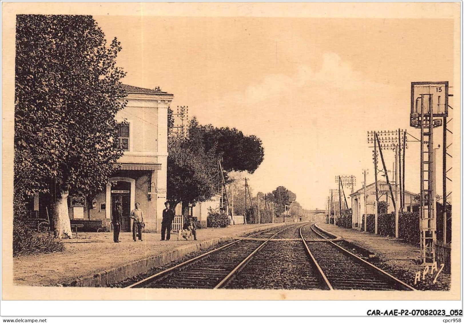 CAR-AAEP2-30-0135 - GALLARGUES - La Gare - Gallargues-le-Montueux