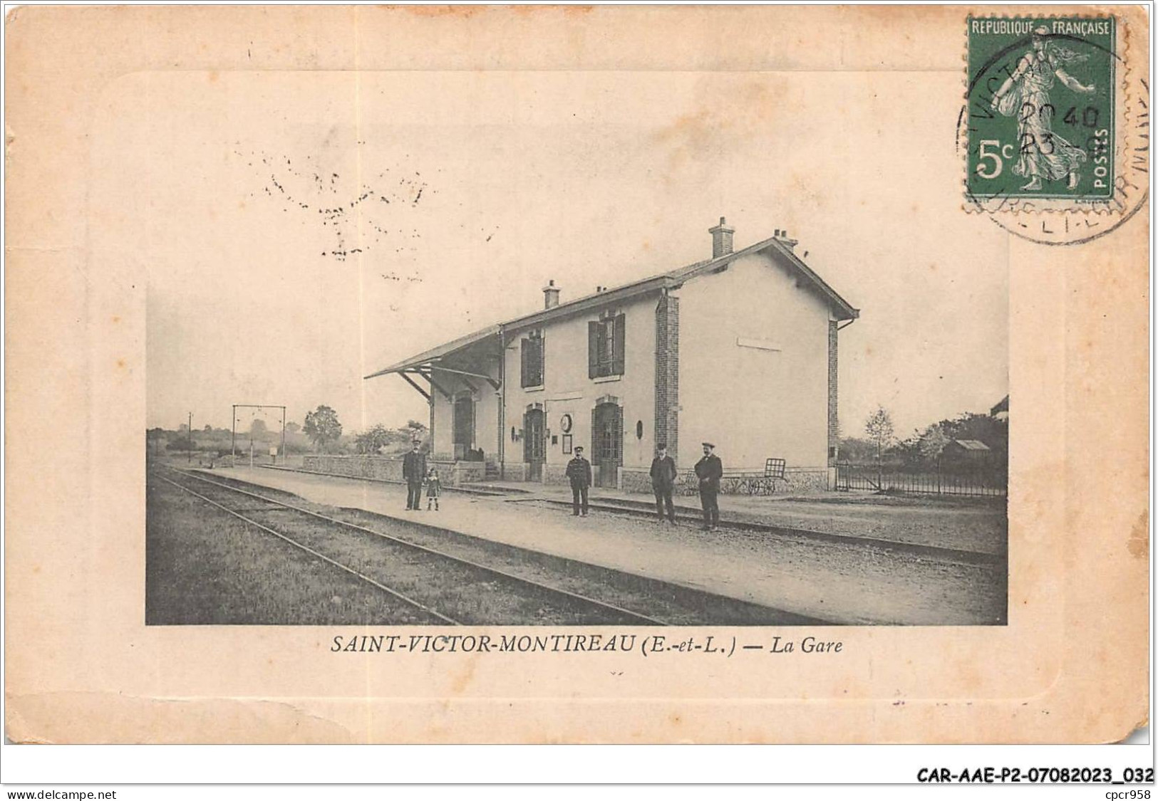 CAR-AAEP2-28-0125 - SAINT-VICTOR-MONTIREAU - La Gare - Autres & Non Classés