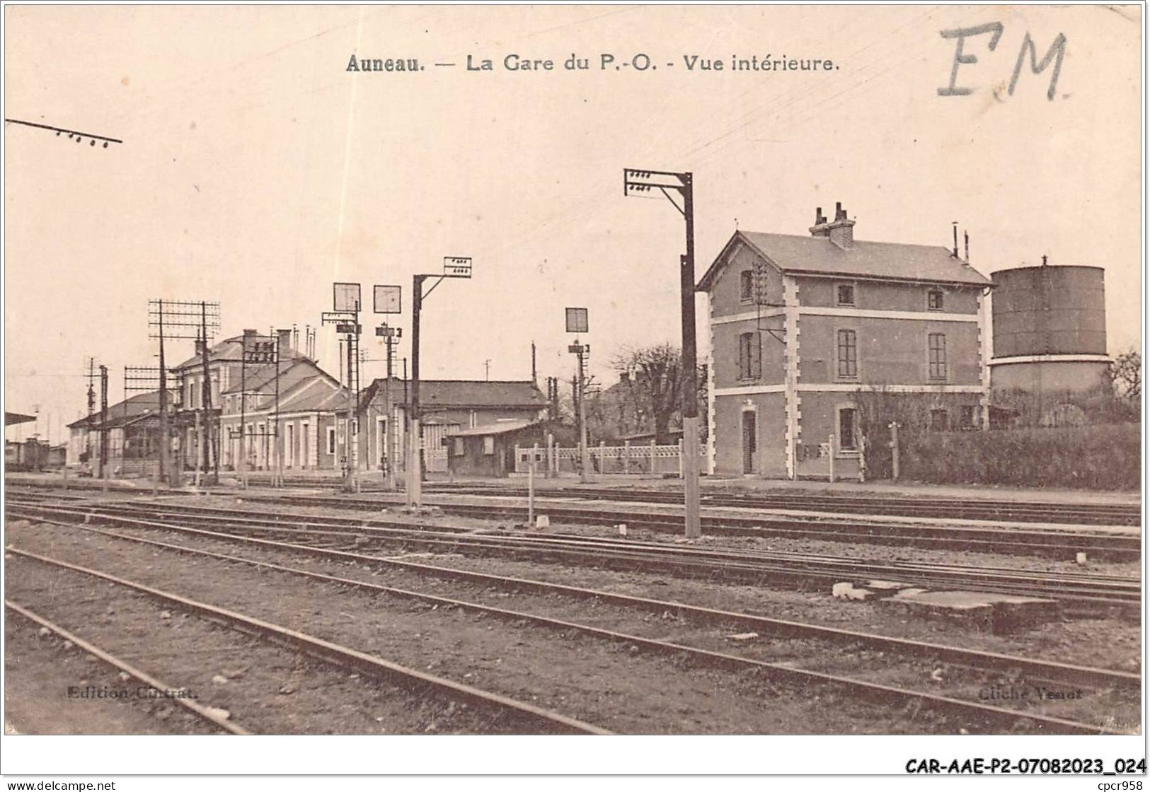 CAR-AAEP2-28-0121 - ANEAU - La Gare Du P.O - Vue Interieure - Auneau