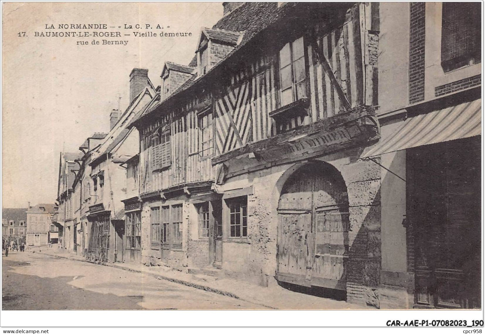 CAR-AAEP1-27-0096 - BEAUMONT-LE-ROCHER - Vieille Demeure De Bernay - Publicite - Beaumont-le-Roger