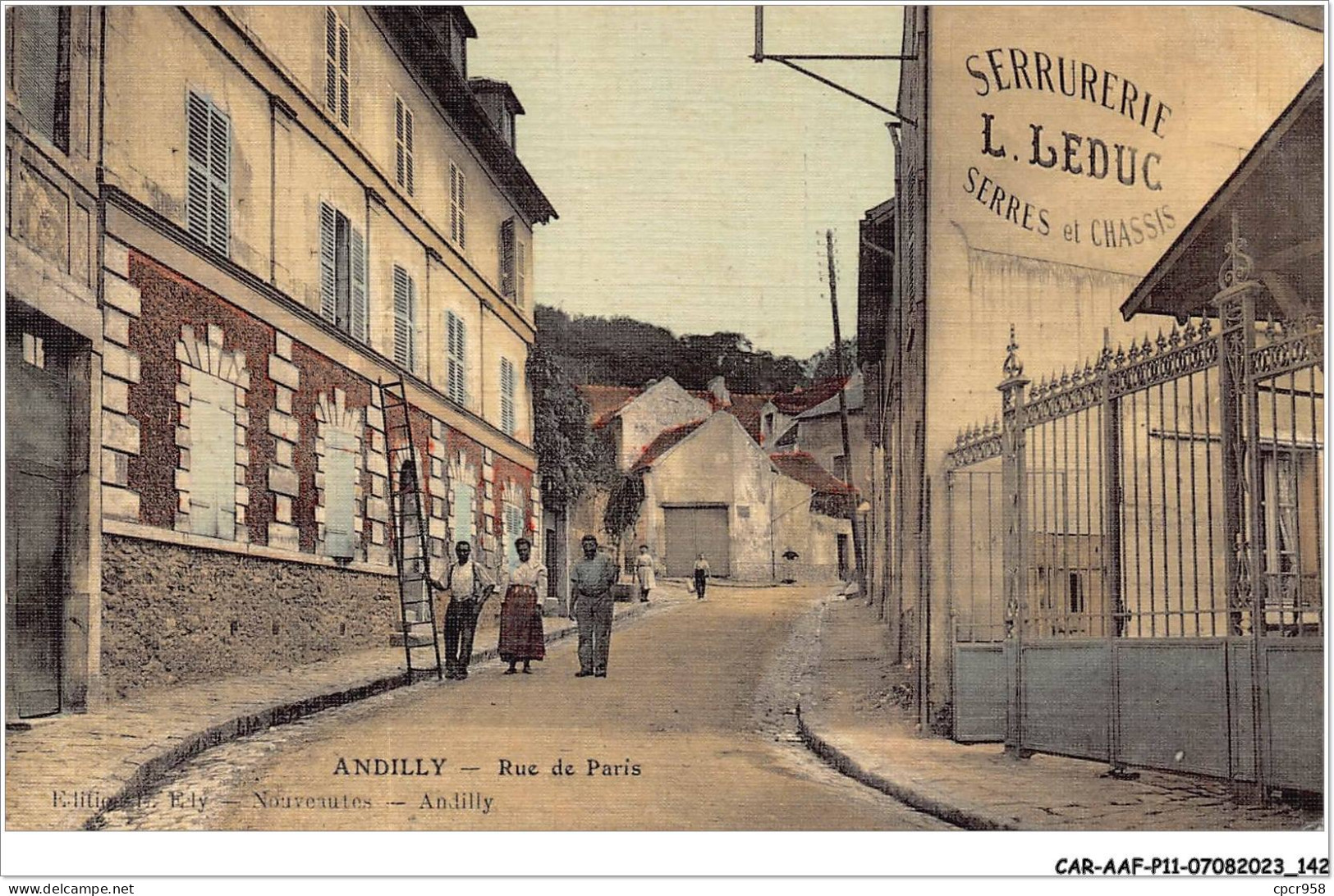 CAR-AAFP11-95-1002 - ANDILLY - Rue De Paris - Serrurerie L. Leduc - Andere & Zonder Classificatie