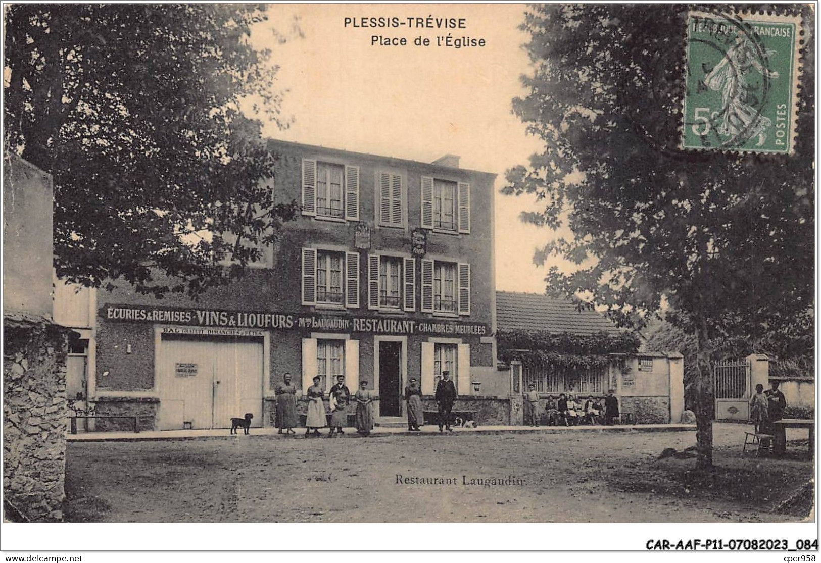 CAR-AAFP11-94-0973 - PLESSIS-TREVISE - Place De L'église - Restaurant Laugaudin - Other & Unclassified