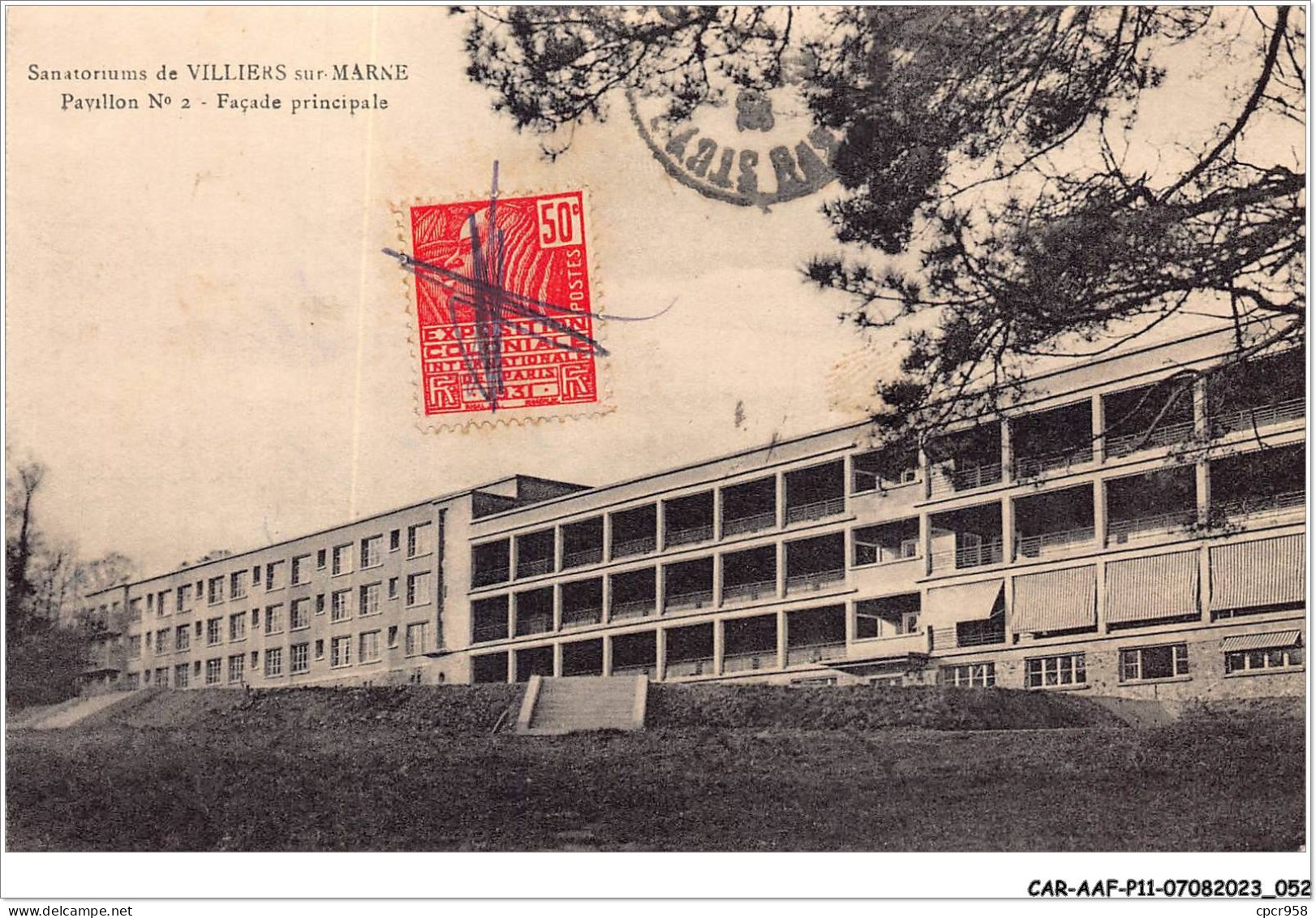 CAR-AAFP11-94-0957 - Sanatoriums De VILLIERS-SUR-MARNE - Façade Principale - Villiers Sur Marne