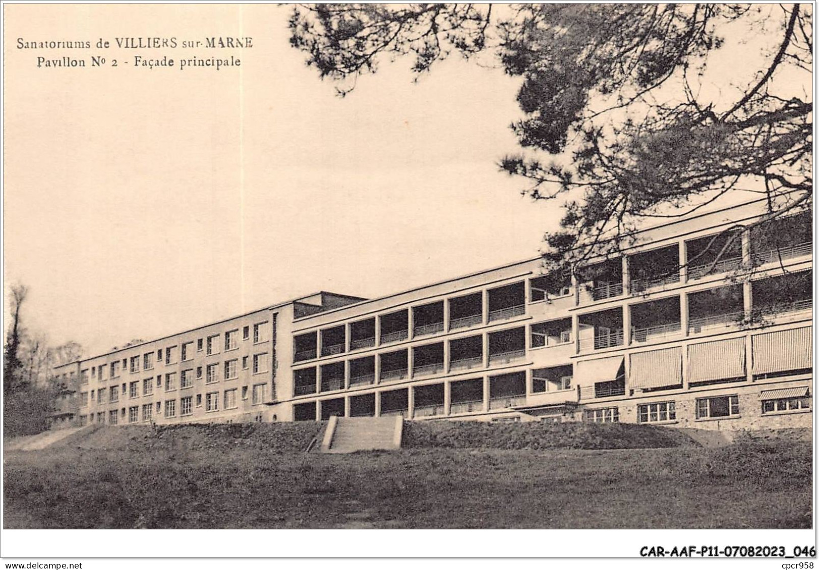 CAR-AAFP11-94-0954 - Sanatoriums De VILLIERS-SUR-MARNE - Façade Principale - Villiers Sur Marne