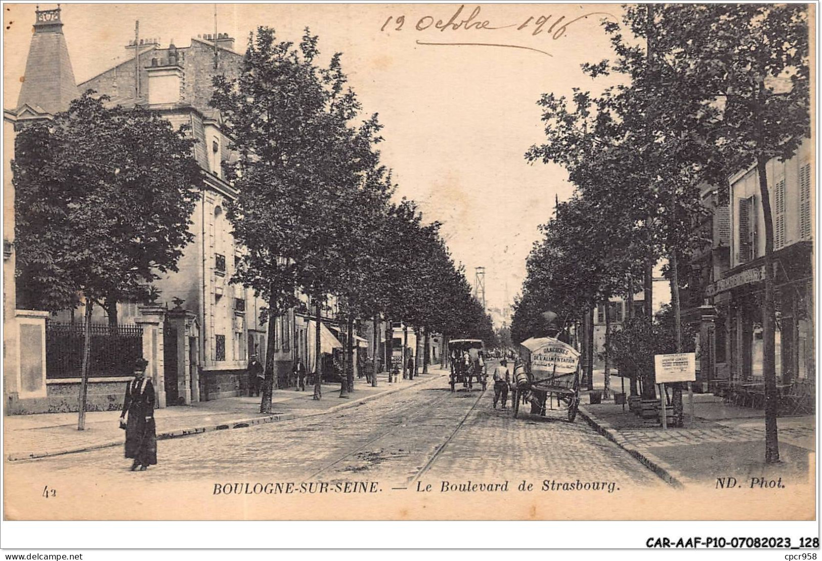 CAR-AAFP10-92-0920 - BOULOGNE-SUR-SEINE - Le Boulevard De Strasbourg - Boulogne Billancourt