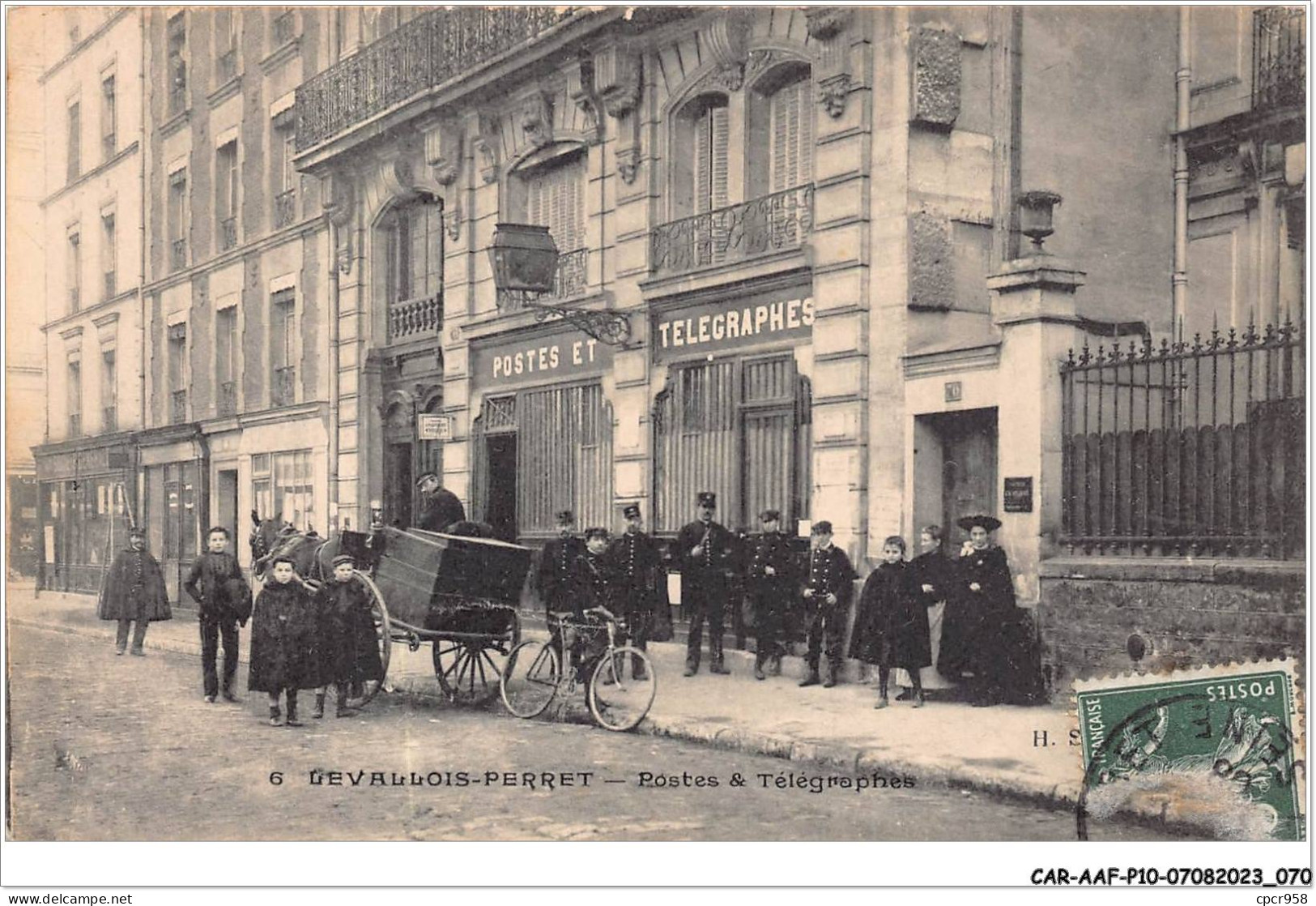 CAR-AAFP10-92-0891 - LEVALLOIS-PERRET - Postes Et Télégraphes, Rue Gravel - Levallois Perret