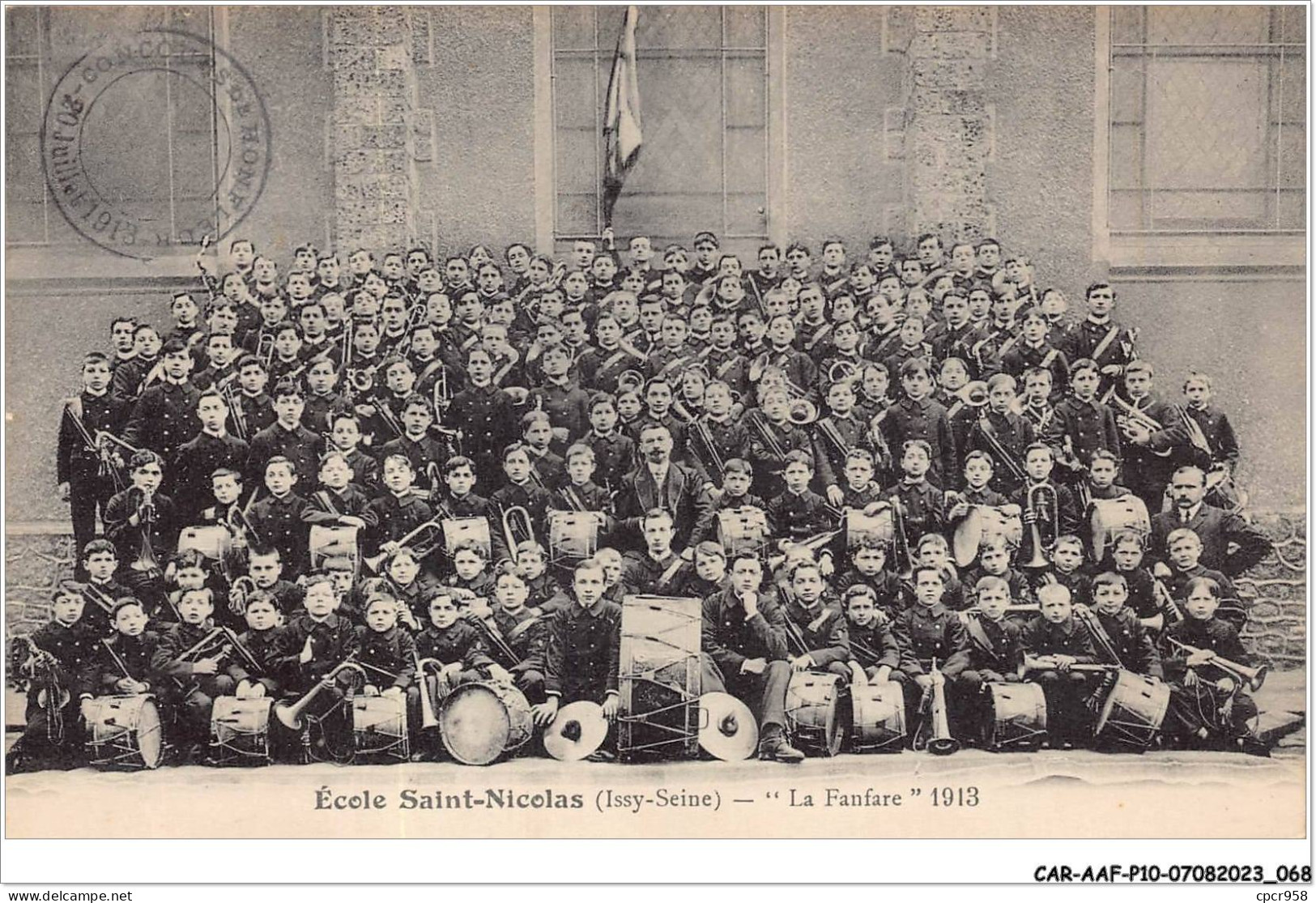 CAR-AAFP10-92-0890 - ISSY-SEINE - école Saint-nicolas - La Fanfare 1913 - Issy Les Moulineaux